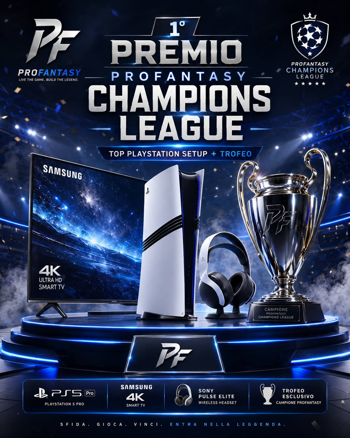 Top PlayStation Setup, primo premio Champions League